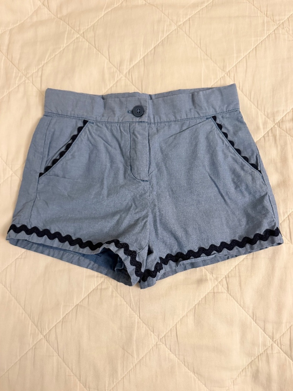 Janie and Jack chambray girls shorts